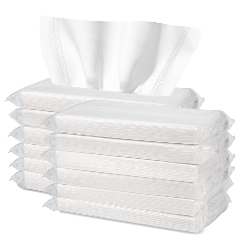 Car Tissue Refills 600 Sheets Disposable Soft Facial Tissues Napkin Travel Size Pack for Car Visor Tissue Holder or Purse 50 Sheets per Pack